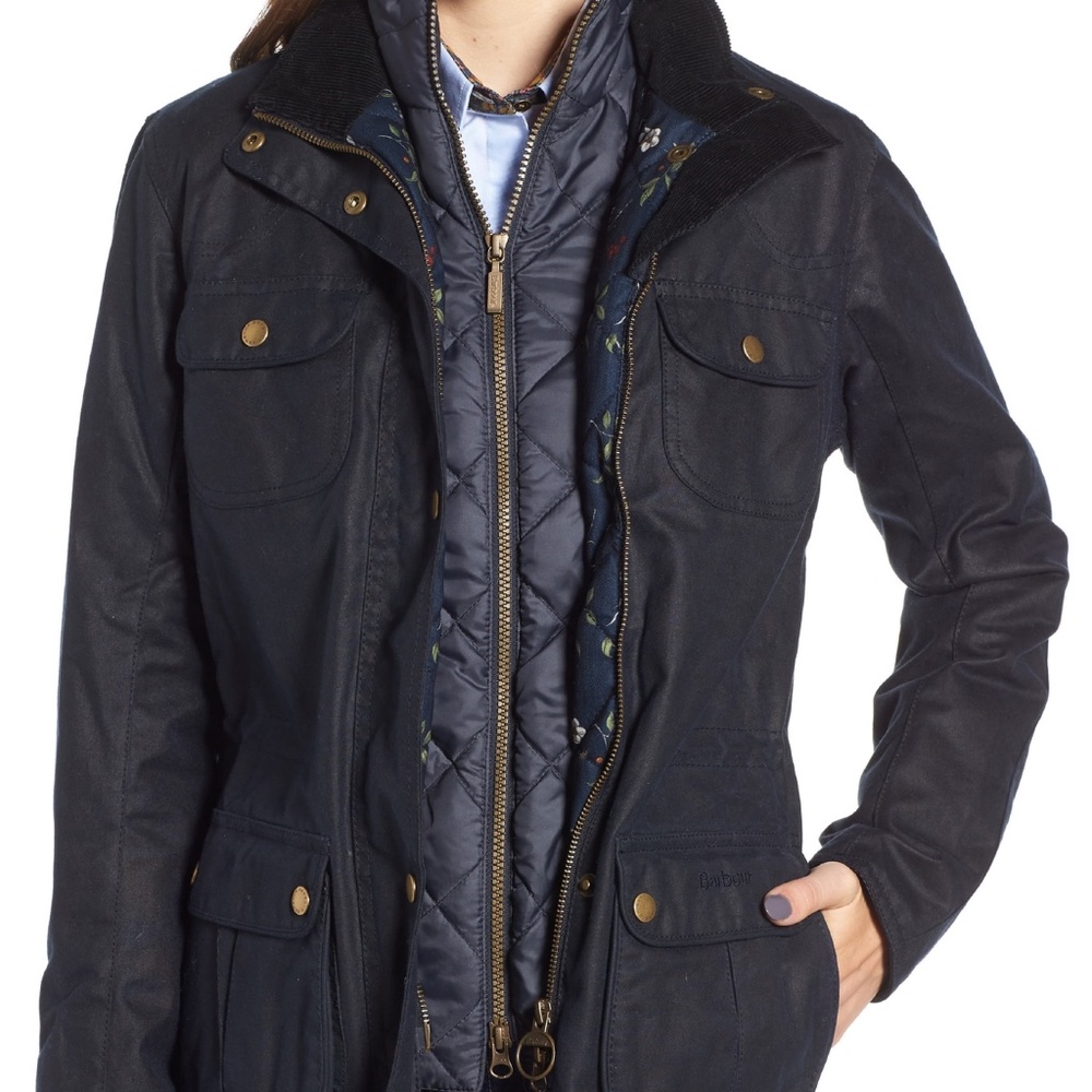 Barbour Chaffinch Water Resistant Waxed Cotton Jacket
